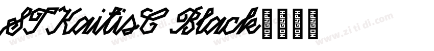 STKaitisC Black字体转换